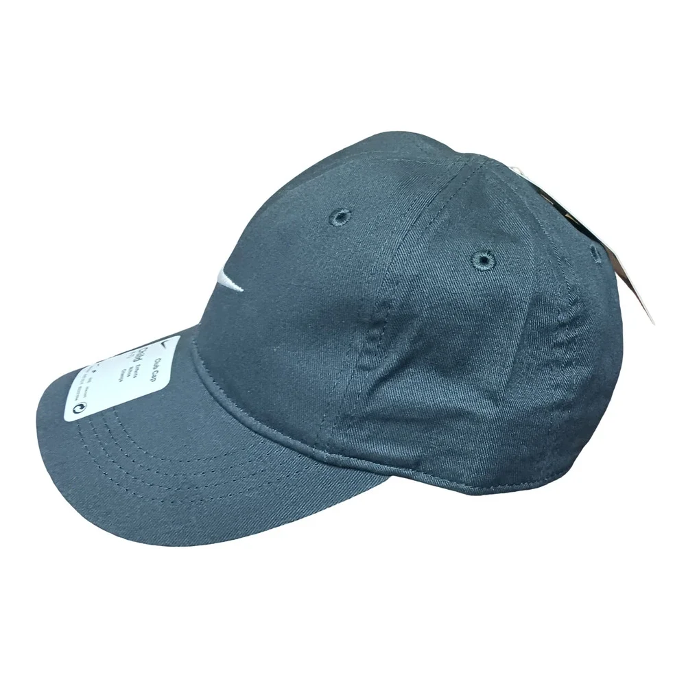 Nike Kids Baseball Cap Anthracite Child Size 4-7 Adjustable Hat Embroidered Logo